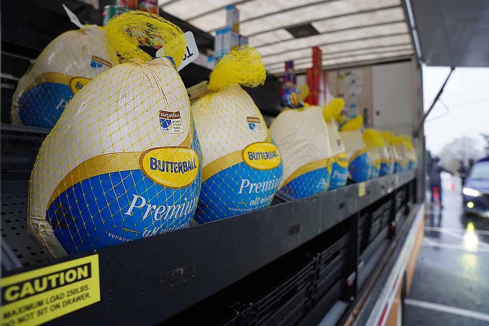 Hundreds of turkeys were distributed on Saturday at The Open Door. (Photo Courtesy of The Open Door) 