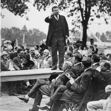 Theodore Roosevelt Campaigns in 1912 Presidential Election